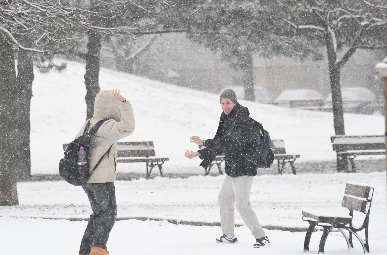 Megérkezett az első hó Fehérvárra 2025 januárjában